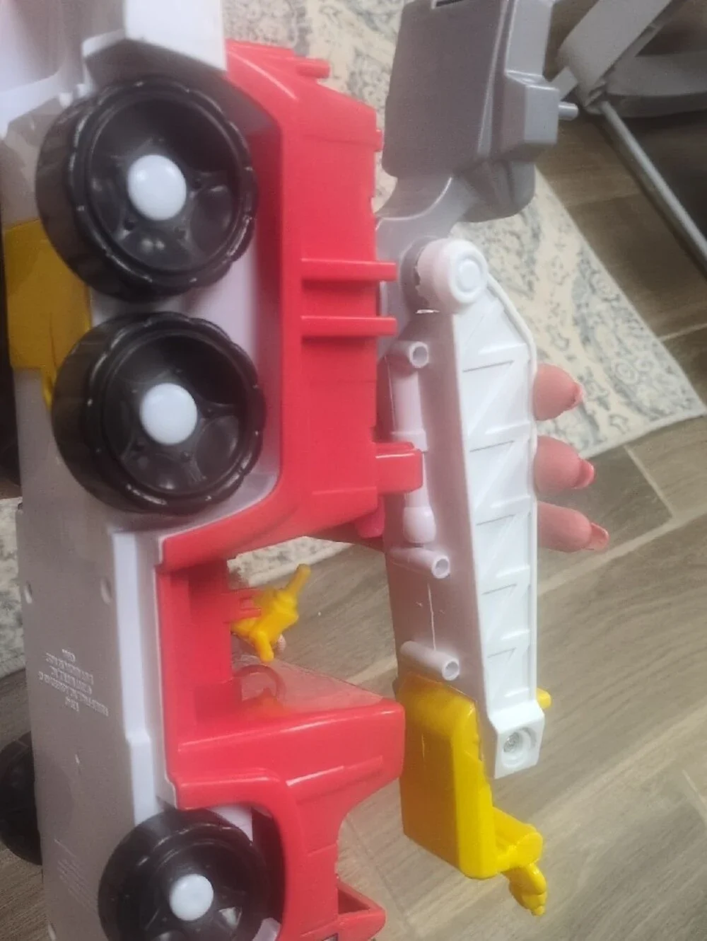 LittlePeople Red Toy Fire Truck with Yellow Ladder and Rescue Details